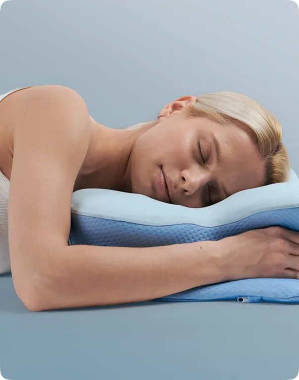 Derila Ergo pillow designed for stomach sleeping