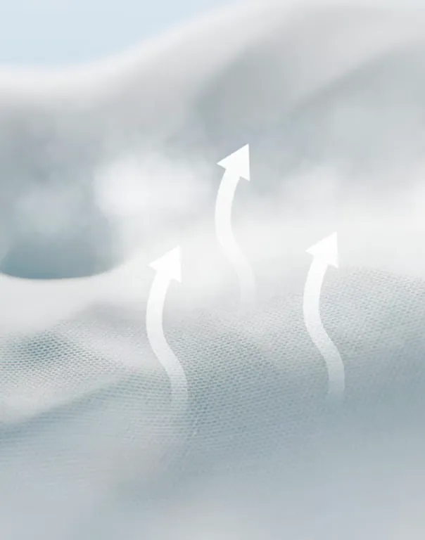 Derila Ergo pillow with breathable construction