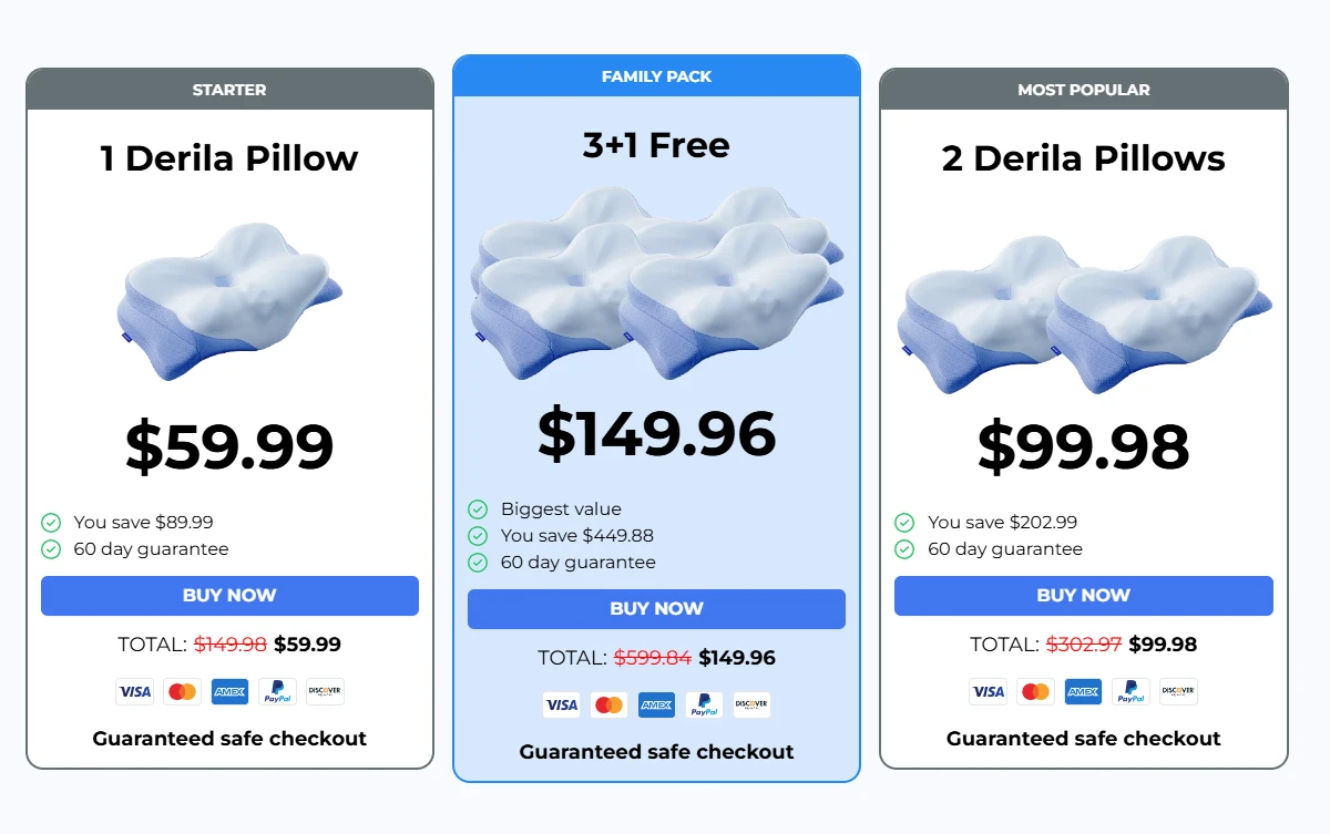 Derila Ergo exclusive sleep comfort offer